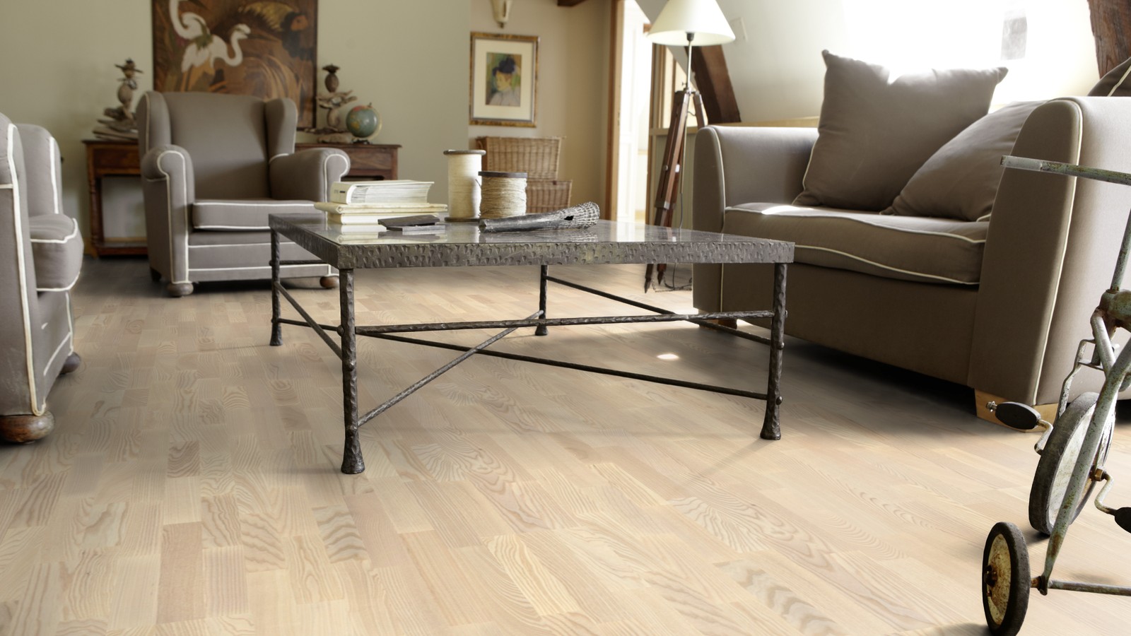 Tarkett Shade Plank ASH LINEN WHITE TRES 796 5010