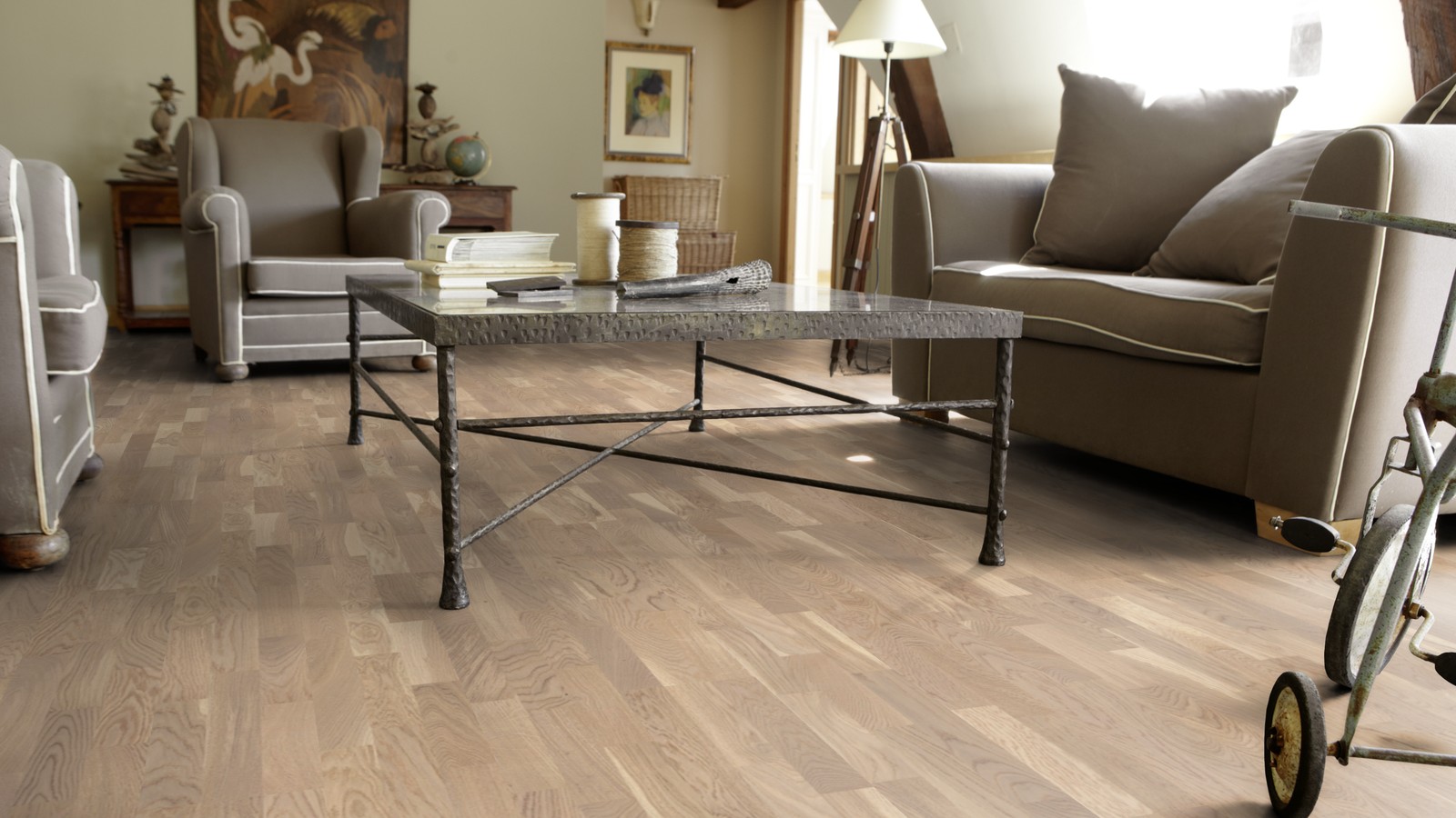 Tarkett Shade Plank OAK CREAM WHITE TRES 787 0030